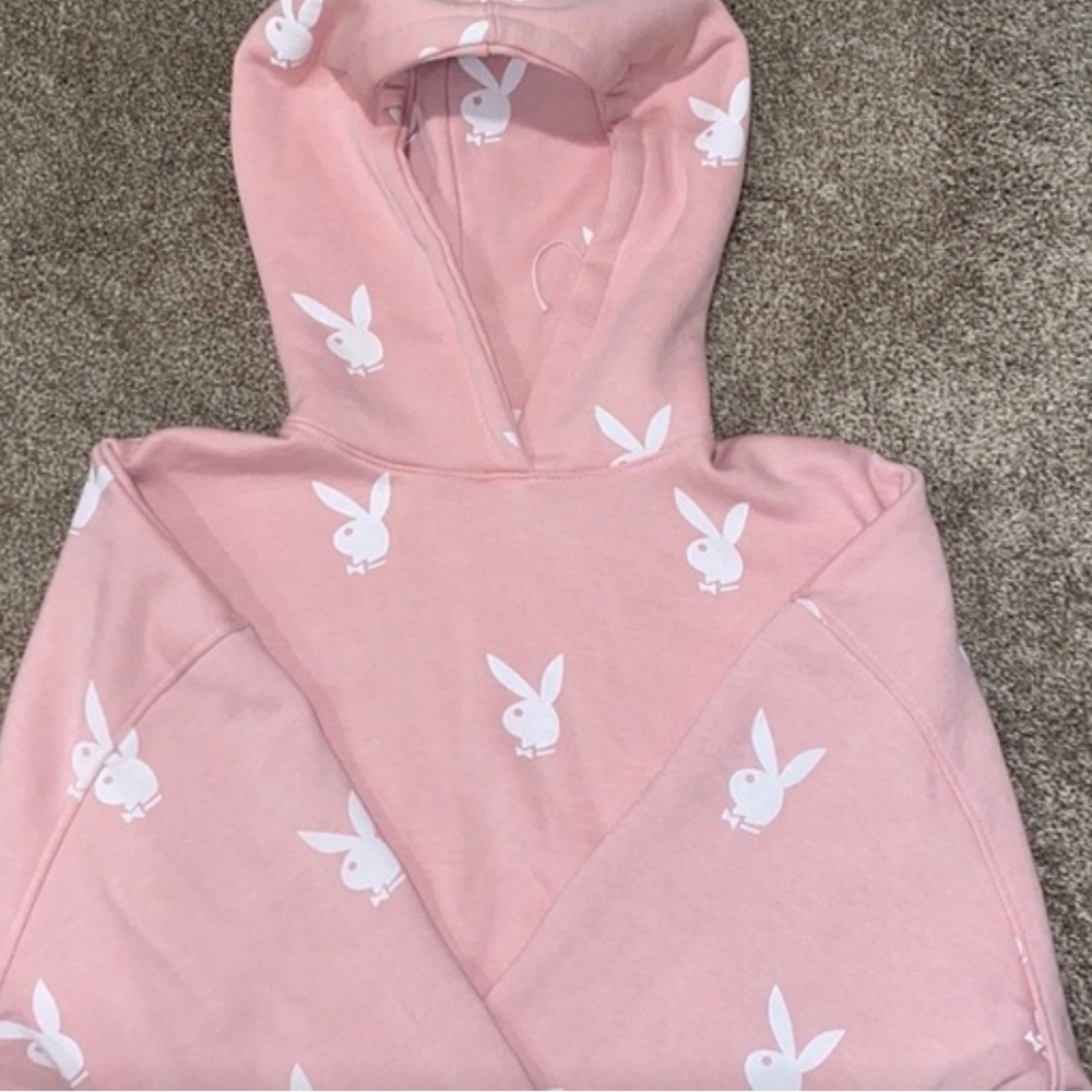 Misguided x Playboy oversized hoodie